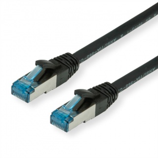 Cablu de retea SFTP cat 6A LSOH 0.5m negru, Value 21.99.1960